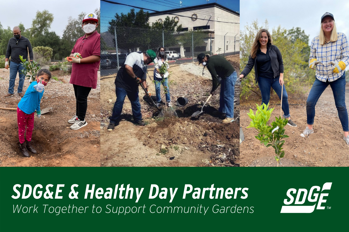 SDG&E & Healthy Day Partners Work Together to Support Community Gardens  